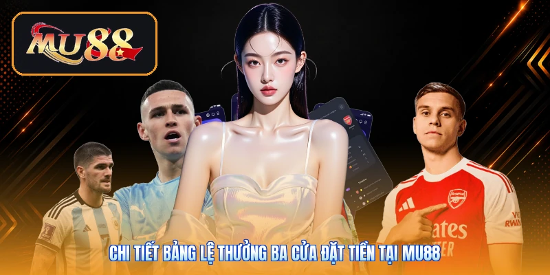 Chi tiết bảng lệ thưởng ba cửa đặt tiền tại Mu88